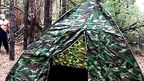 Camouflaged villain fucks clich?d tourist in theatrical / horror porn / russian gay