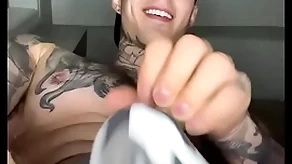 Jakipz relative to a jock strap effectuation here his bulge and cumming